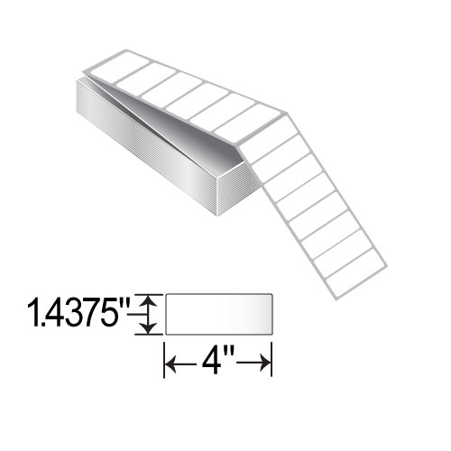 BCF 4 x 1.4375 Fanfold EPD Label AL40023-1
